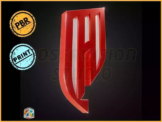 Qadsiah Saudi Club logo - Cinematic - 3D print