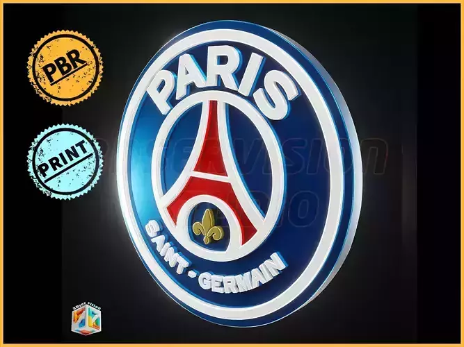 PSG logo - Cinematic  - 3D print