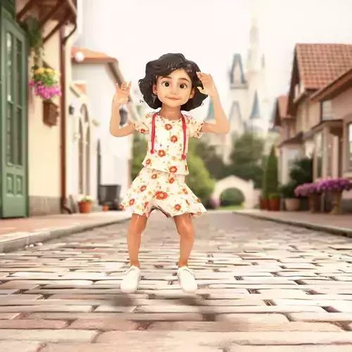 Floral Outfit Character model pack