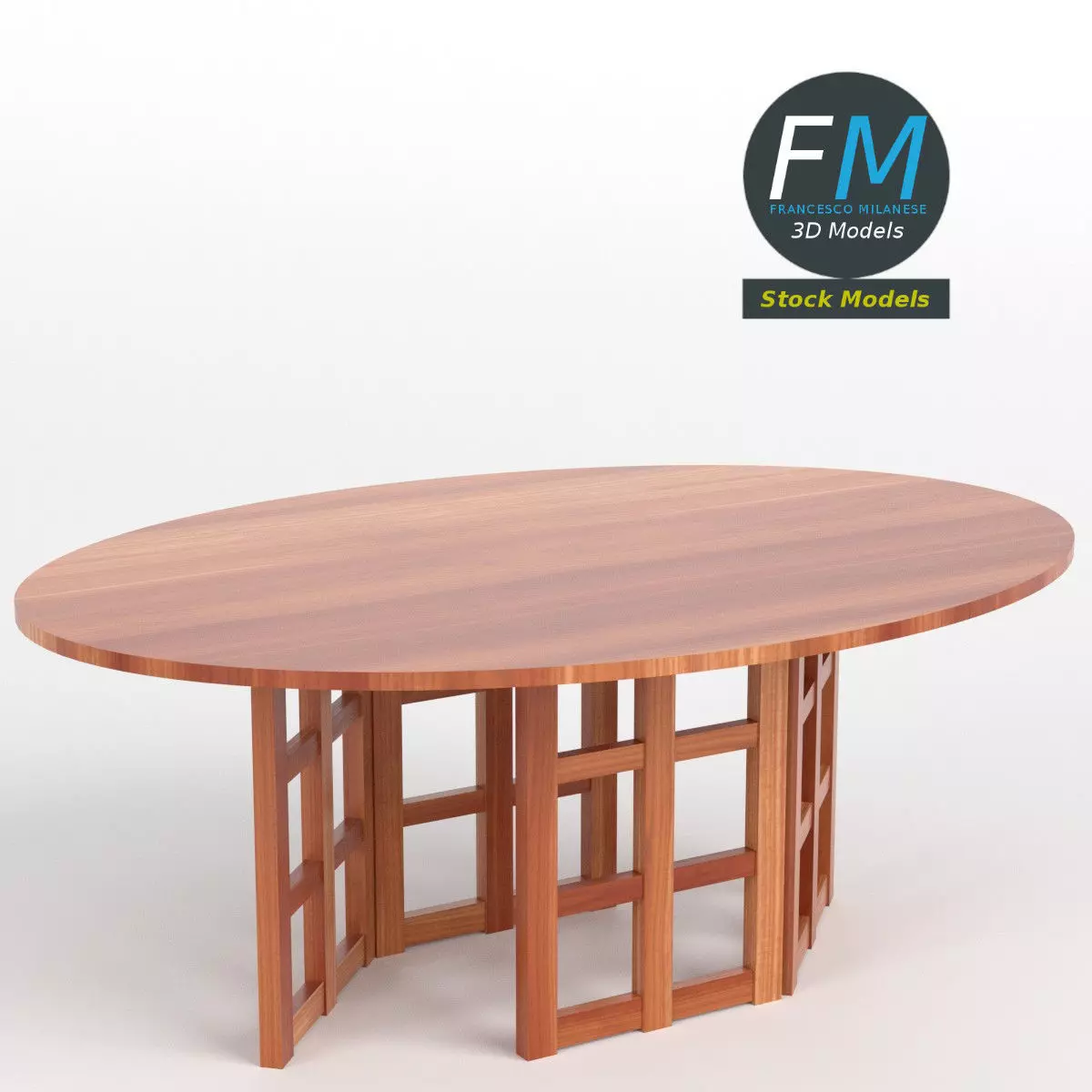 Table desk 11 3D model_0
