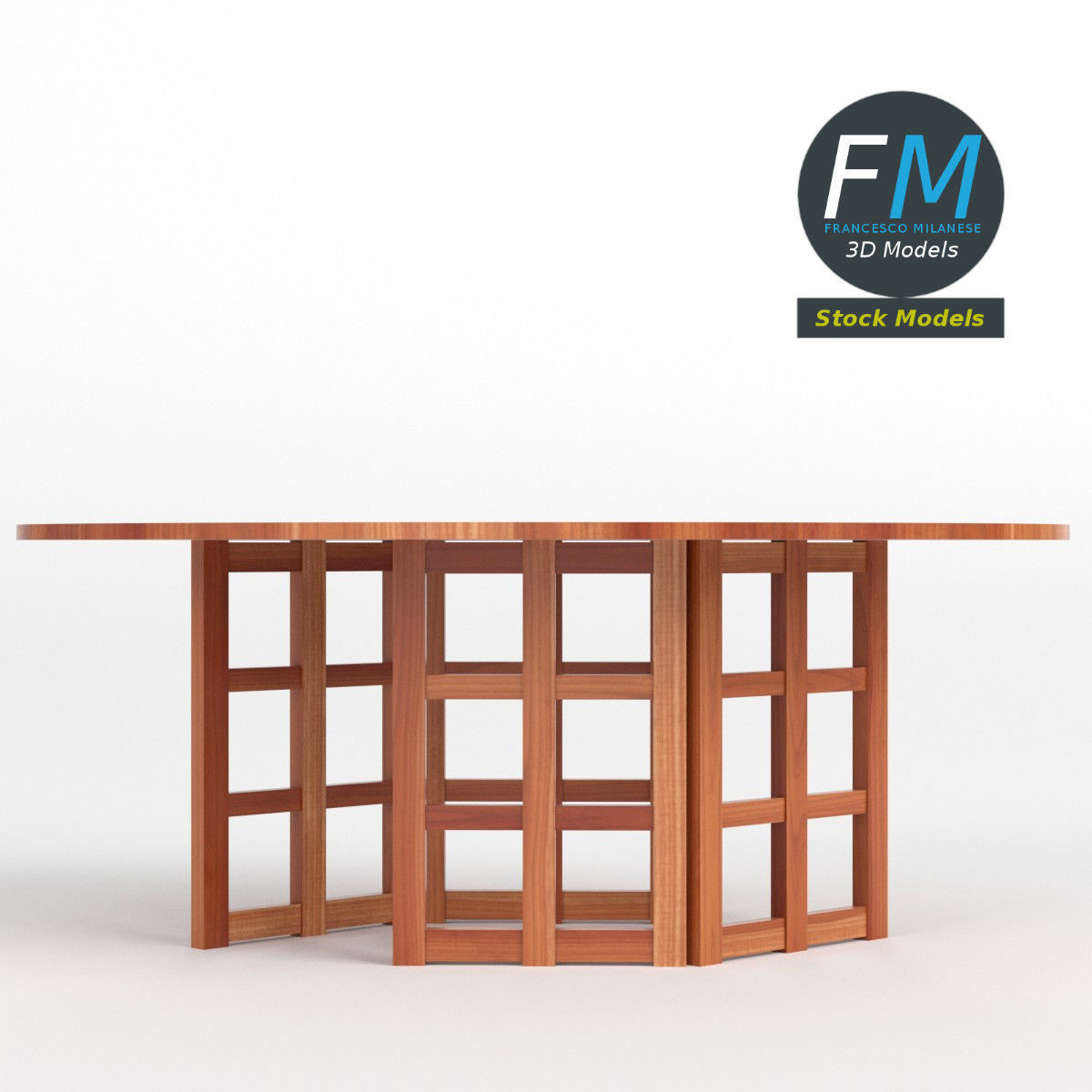 Table desk 11 3D model_3