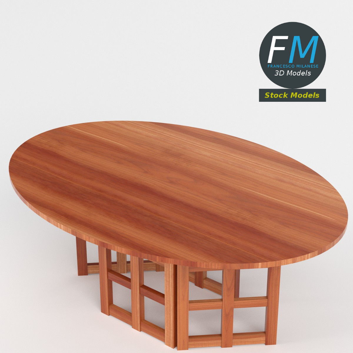 Table desk 11 3D model_2