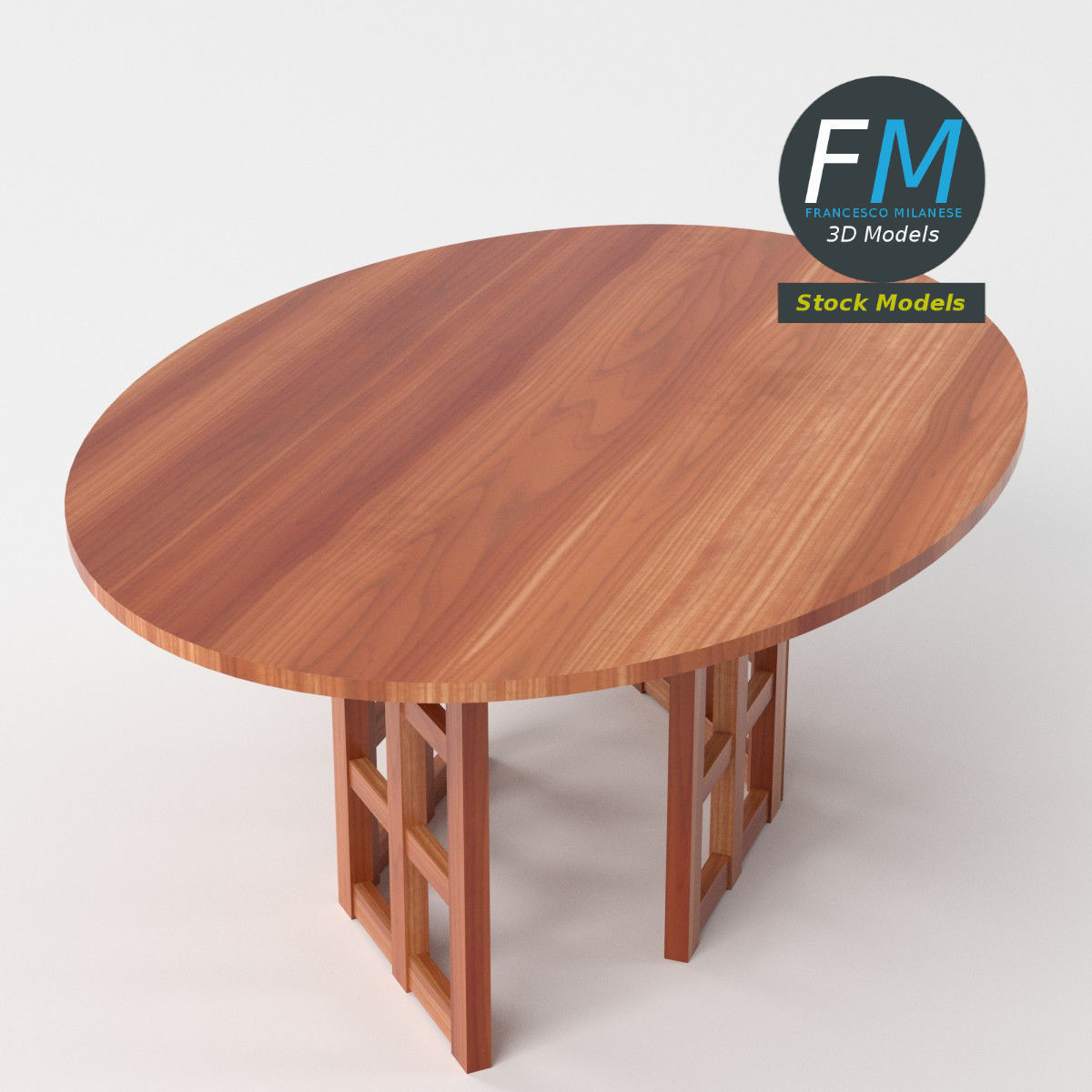 Table desk 11 3D model_5
