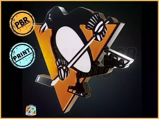 Pittsburgh Penguins  logo - Cinematic - 3D print