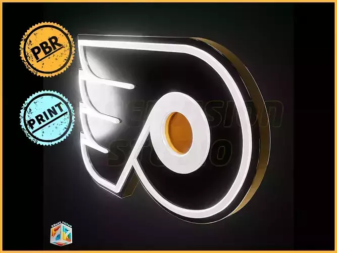 Philadelphia Flyers logo - Cinematic - 3D print