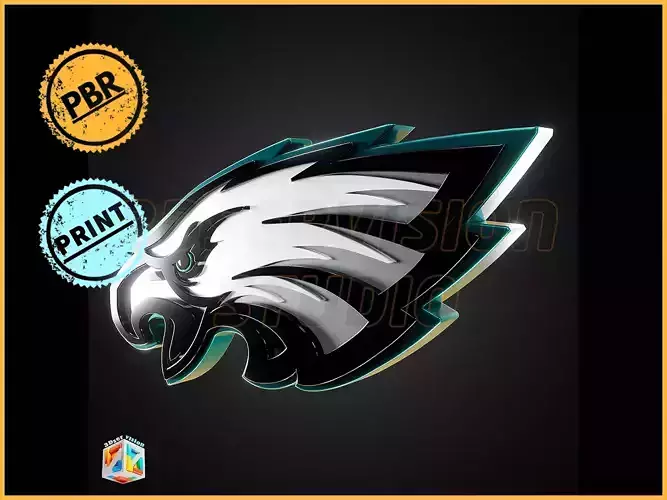 Philadelphia Eagles logo - Cinematic - 3D print