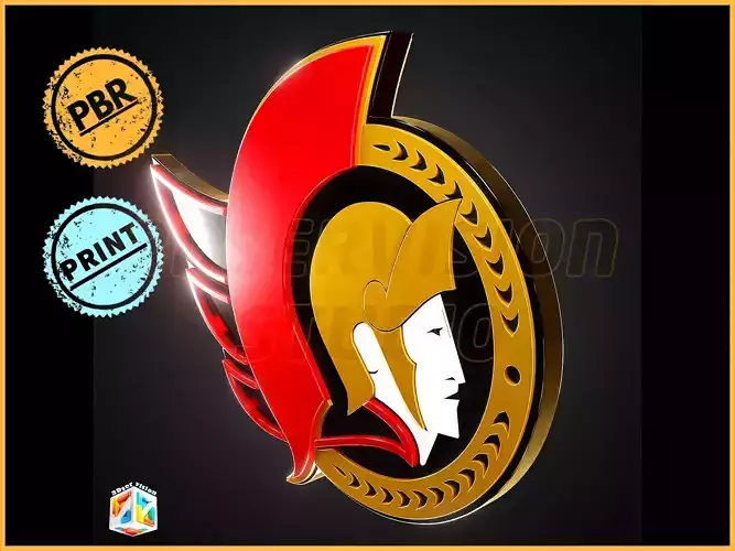 Ottawa Senators logo - Cinematic - 3D print