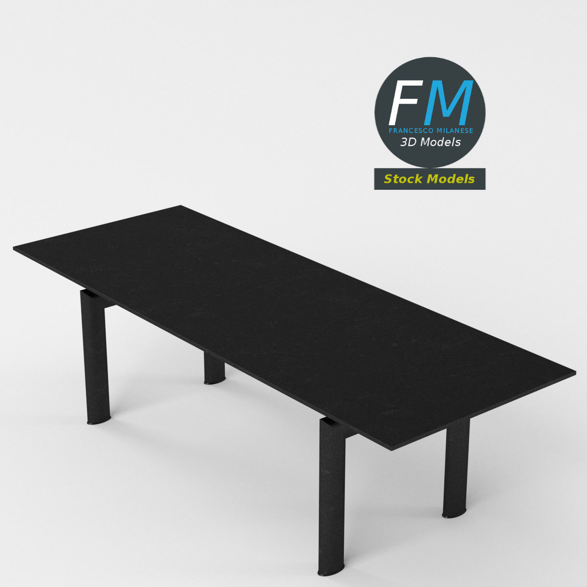 Table desk 12 3D model_5