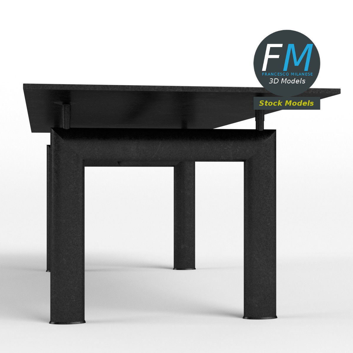 Table desk 12 3D model_4