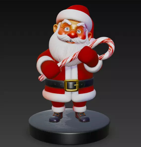 Santa Claus 3D Model 3D Print 3D print model
