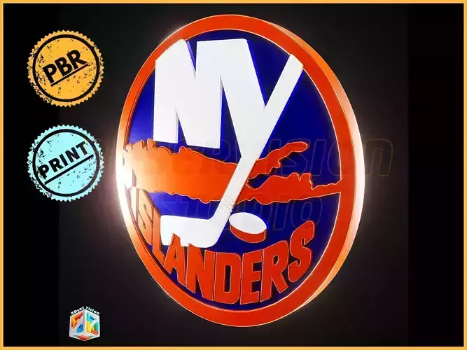 New York Islanders logo - Cinematic - 3D print