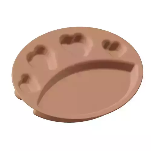 Plastic Premium Oval Heart Plate