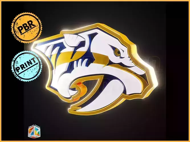 Nashville Predators logo - Cinematic - 3D print