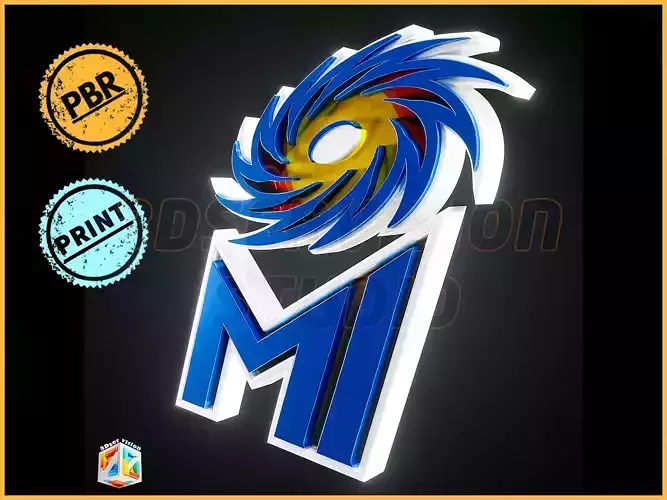 Mumbai Indians logo - Cinematic - 3D print