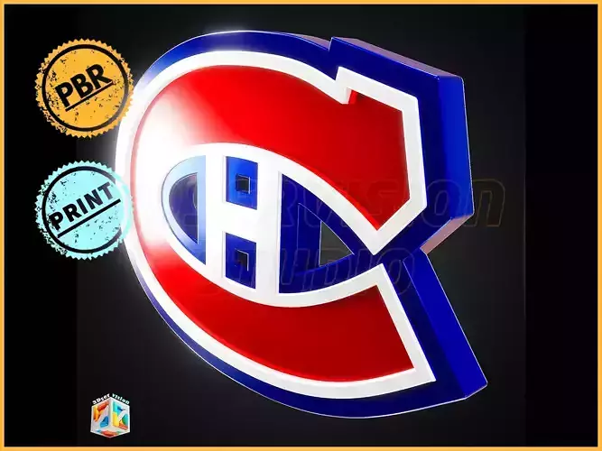 Montreal Canadiens logo - Cinematic - 3D print