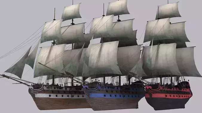 Figate 3 sailing ship