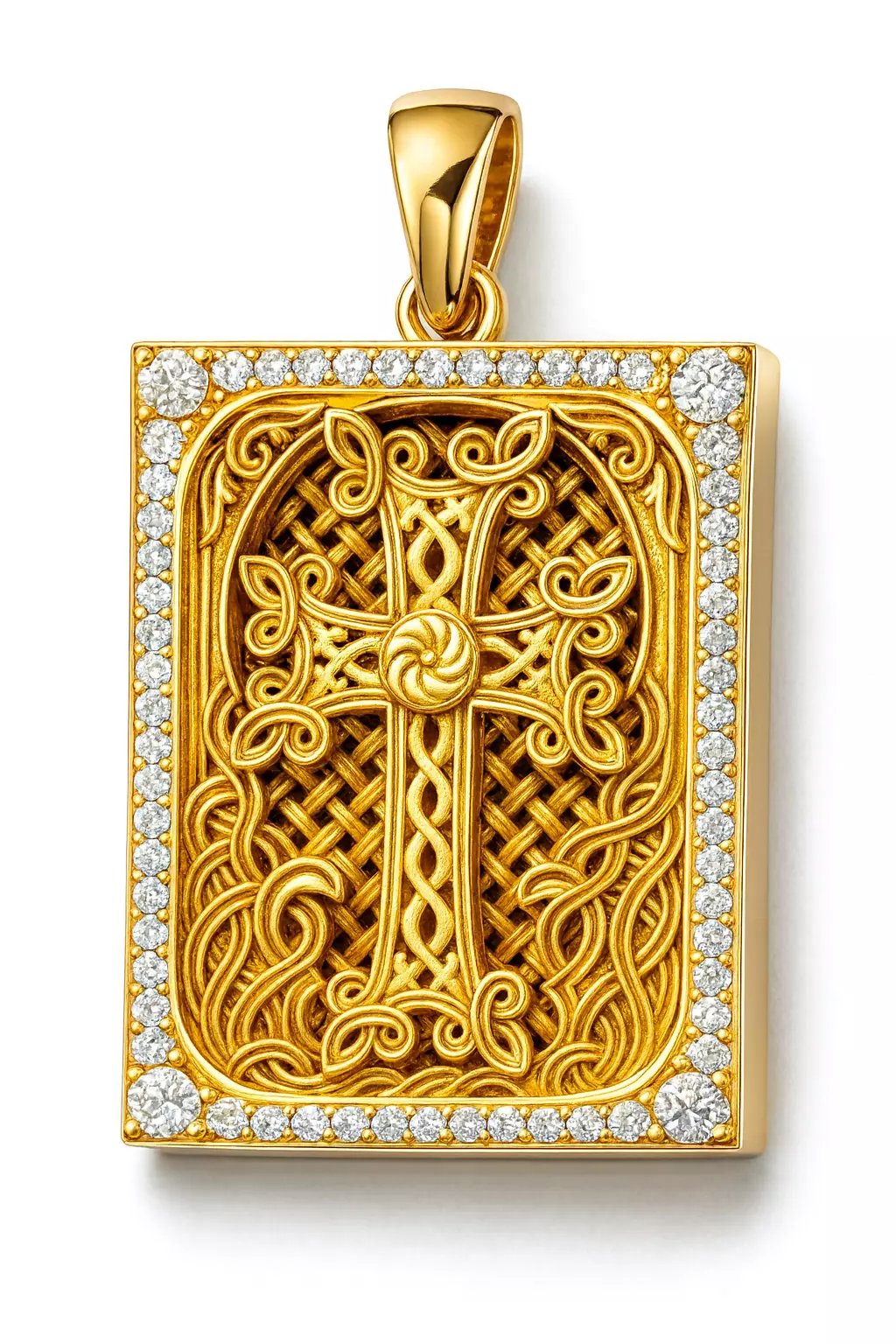 Pendant Cross Khachkar 3D print model