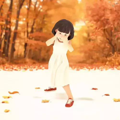 Charming Kid Girl model pack