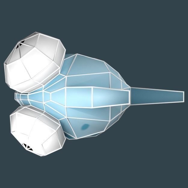 Cartoon low poly fish with multiple textures Low-poly 3D model_11