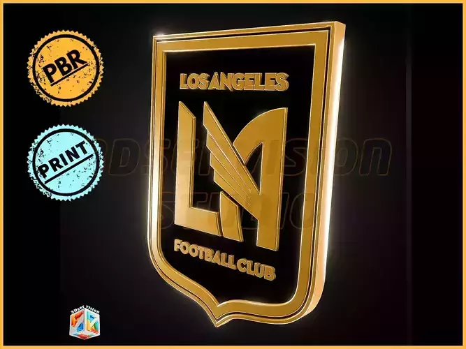 Los Angeles FC logo - Cinematic - 3D print