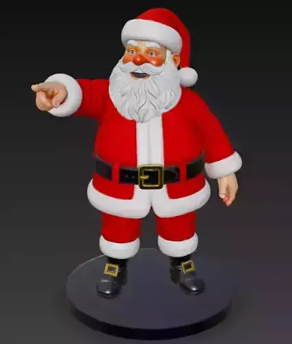 Santa Claus 3D Model 3d print