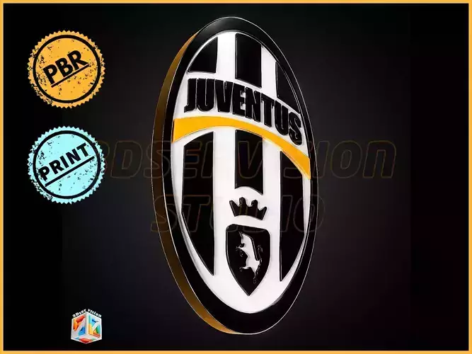 Juventus logo -  Cinematic - 3D print