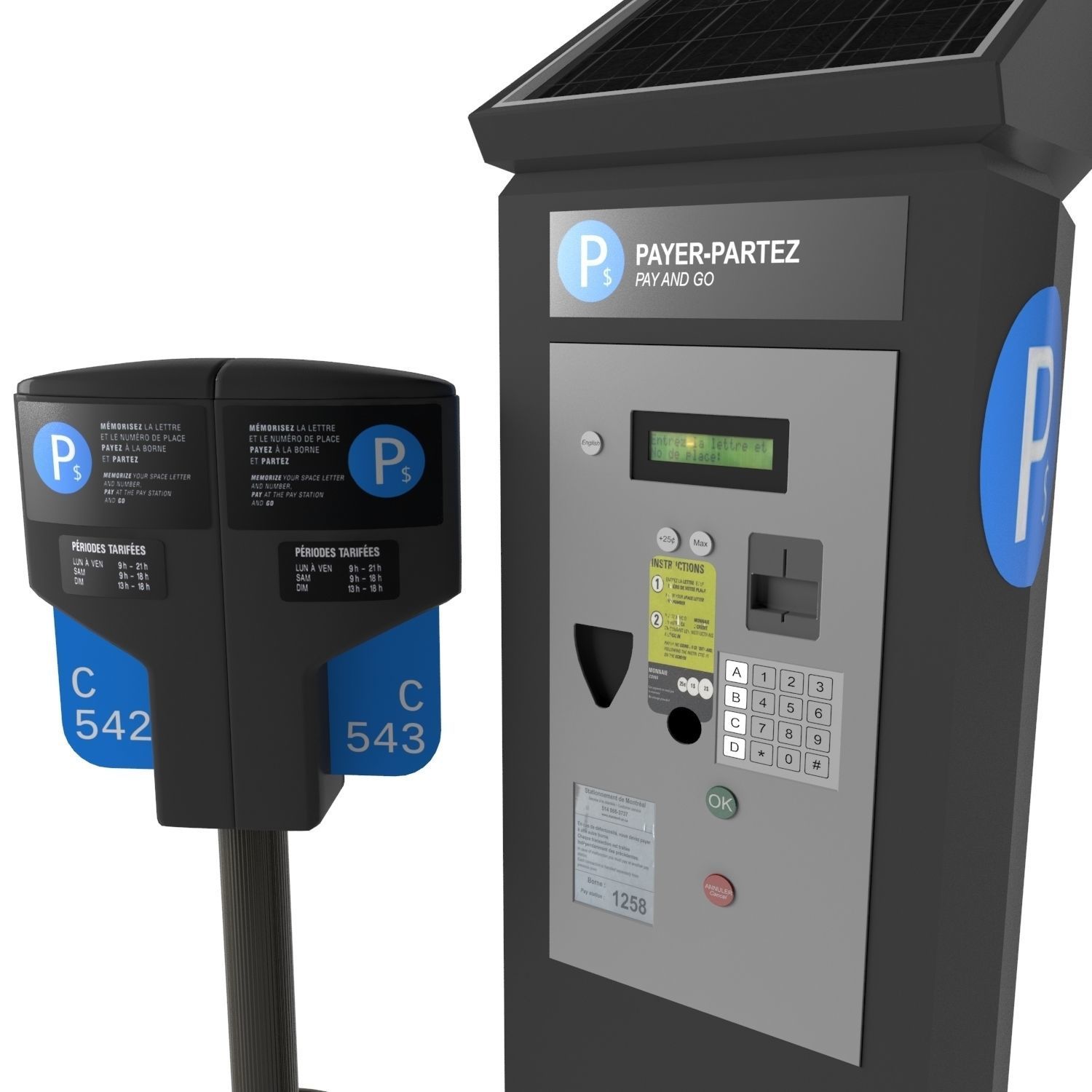 Parking Meter 3D model_2