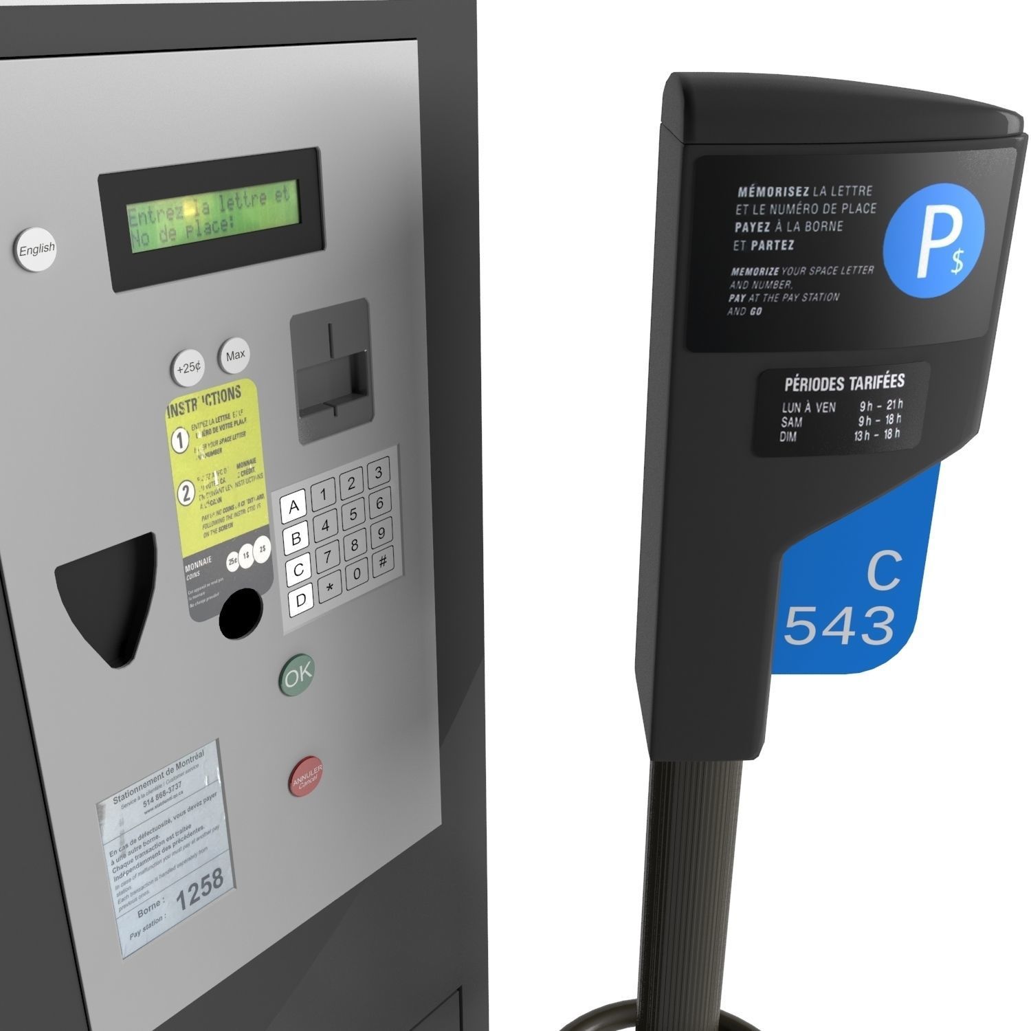 Parking Meter 3D model_4