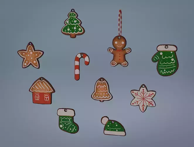 Gingerbread Cookies - Stylized