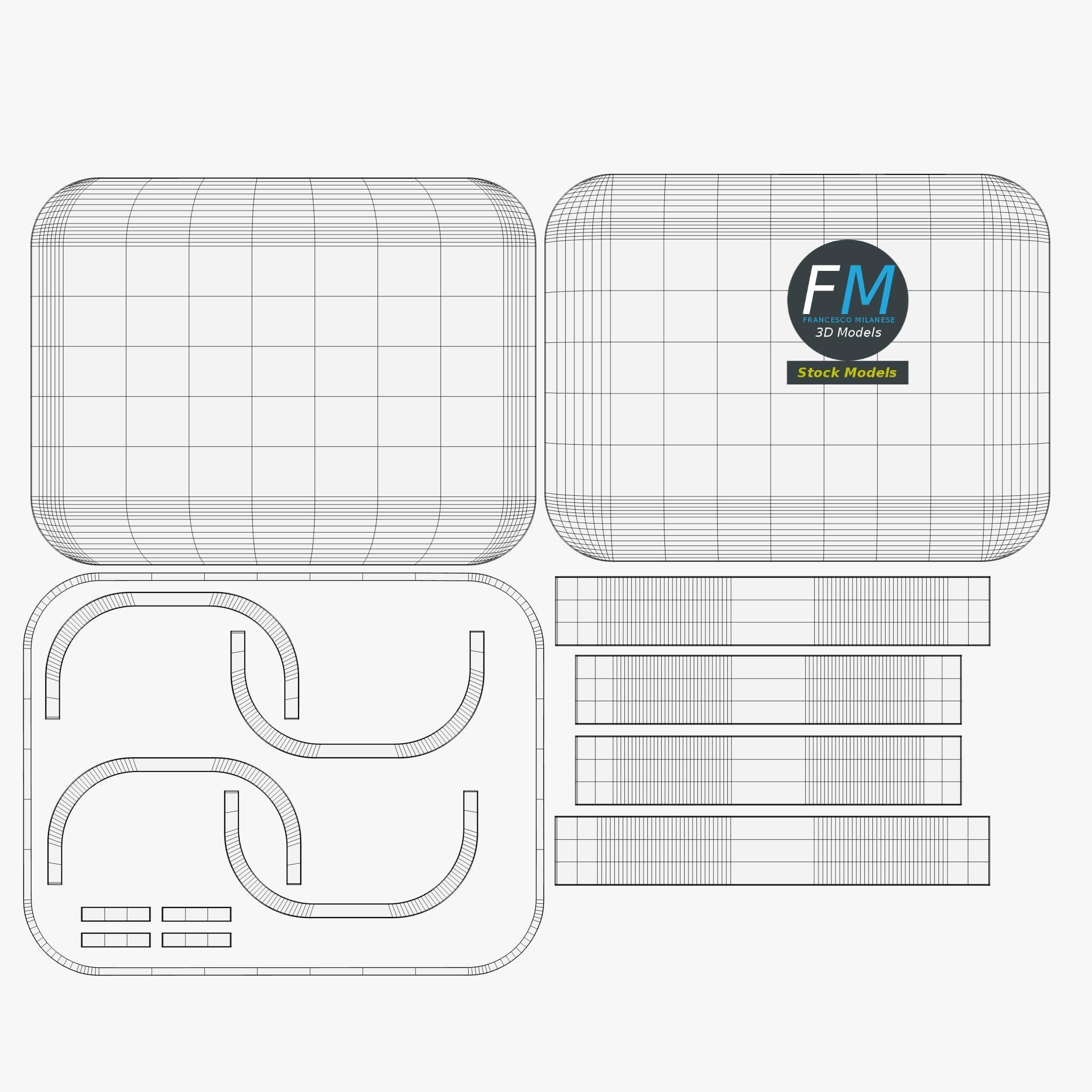 Table desk 14 3D model_11