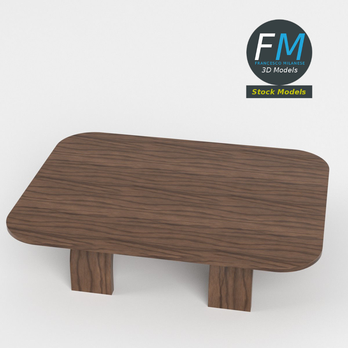 Table desk 14 3D model_2