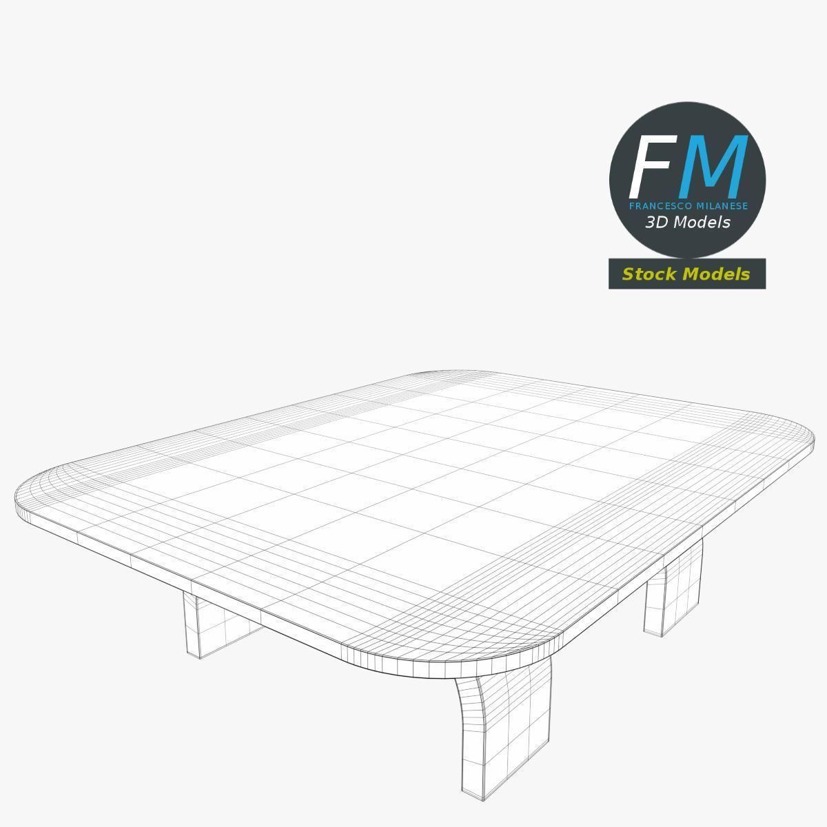 Table desk 14 3D model_7