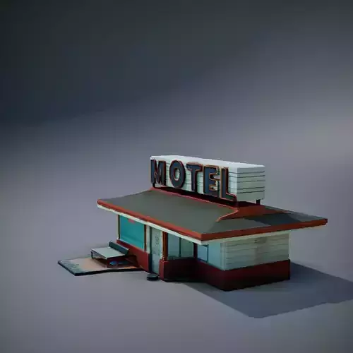 Vintage Roadside Motel model pack