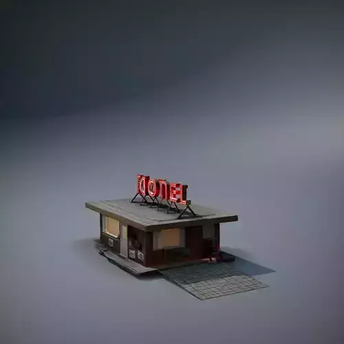 Retro Neon Motel model pack