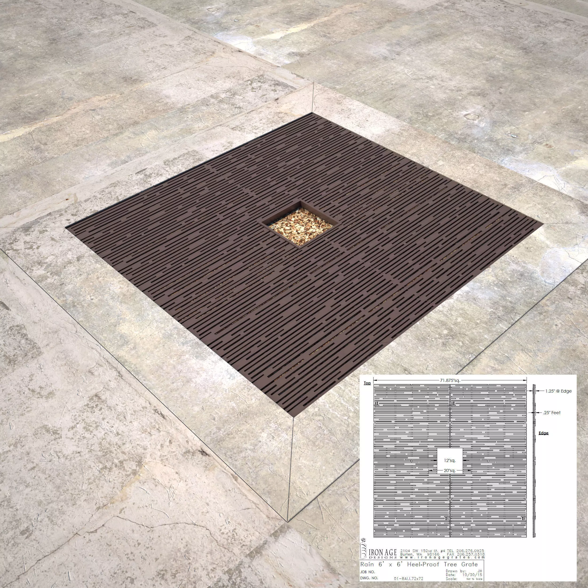 Tree Grate 01 3D model_0