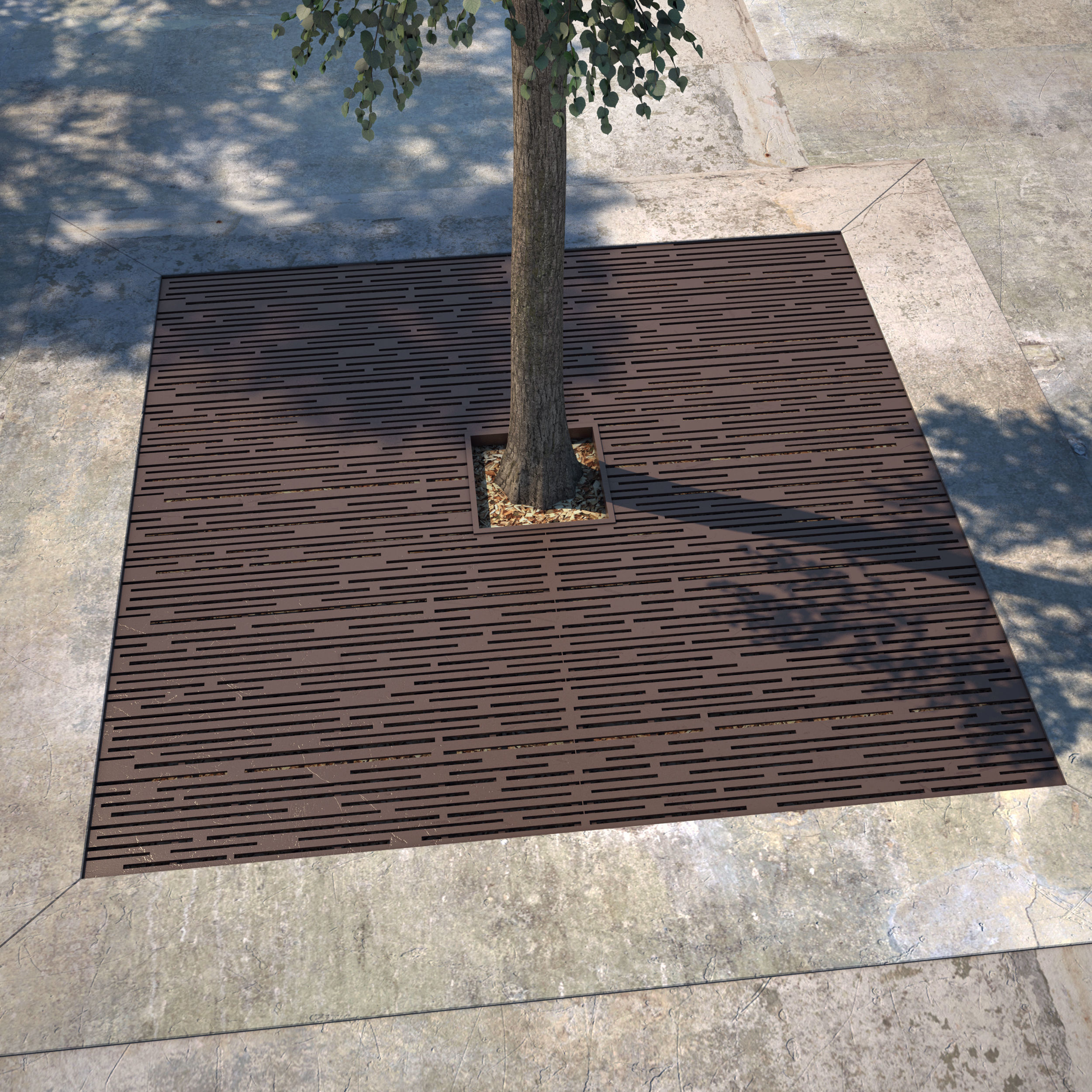 Tree Grate 01 3D model_3