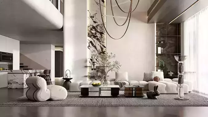 Modern Minimalist Living Room