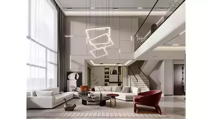 Modern Light Luxury Style Living Room