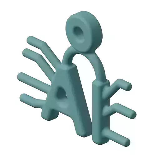 Plastic Stylish AI Pendant