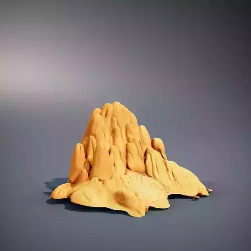 Golden Sandstone Mountain model pack