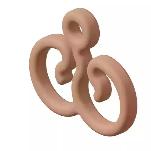 Plastic Stylish Pendant Letter W