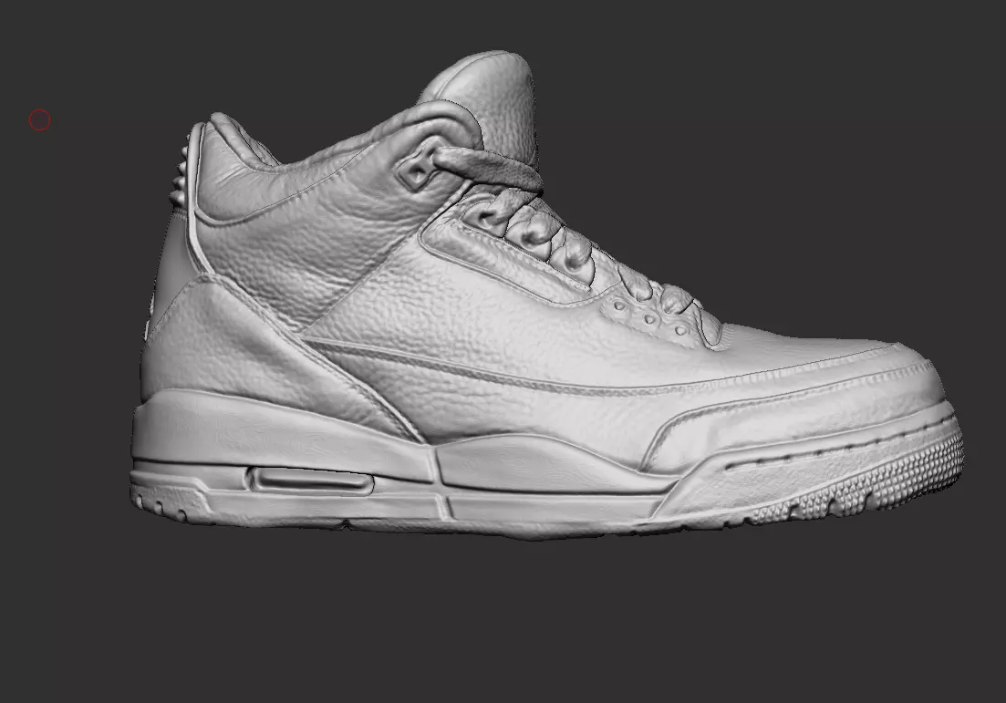 Nike air jordan 3 highpoly 3d print mesh Low-poly 3D model