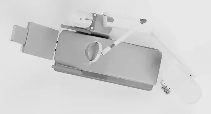 Dental Chair - Stomatology Examination Station 3D model 6