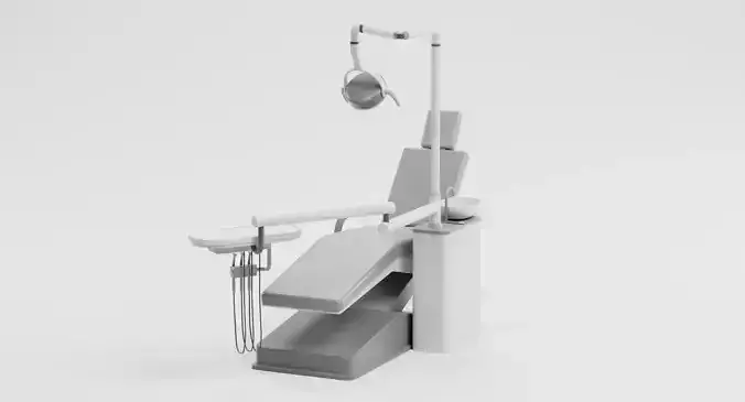 Dental Chair - Stomatology Examination Station 3D model 5