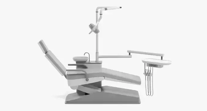 Dental Chair - Stomatology Examination Station 3D model 2
