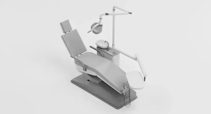 Dental Chair - Stomatology Examination Station 3D model 7