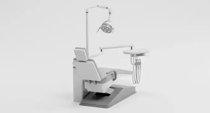 Dental Chair - Stomatology Examination Station 3D model 3