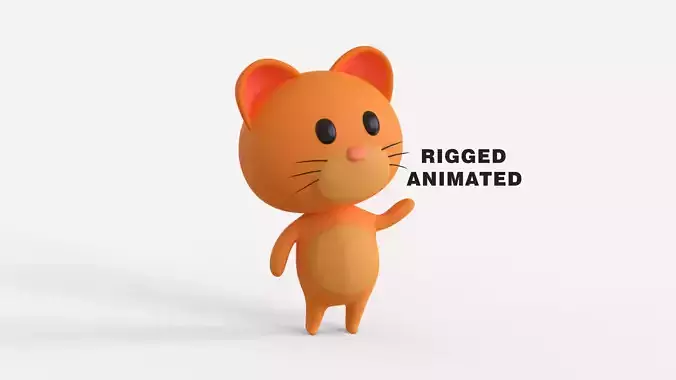 Little Funny Cat Animated 
