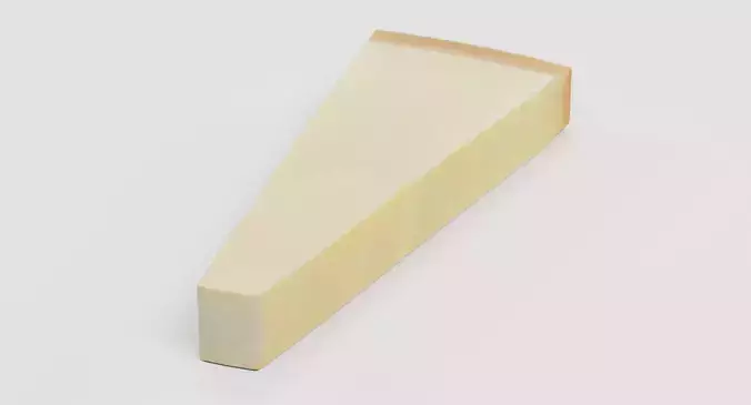 Hard Cheese - Italian-Style Aged Wedge 3D model
