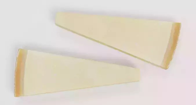 Hard Cheese - Italian-Style Aged Wedge  3D model 3
